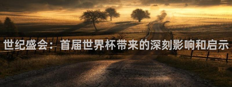 世界杯足球赛：世纪盛会：首届世界杯带来的深刻影响和启示