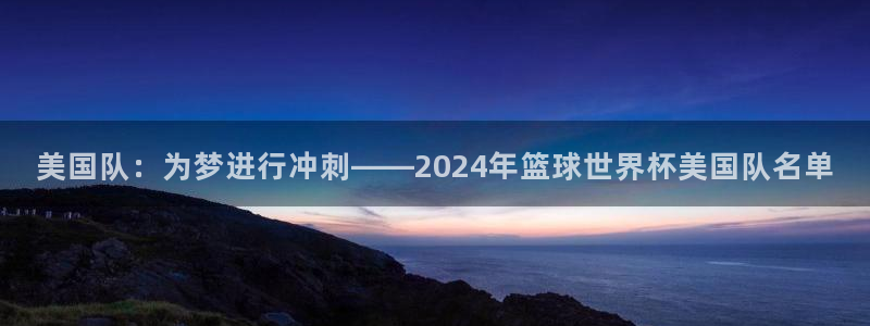 2026年男足世界杯：美国队：为梦进行冲刺——2024年篮球世界杯美国队名单